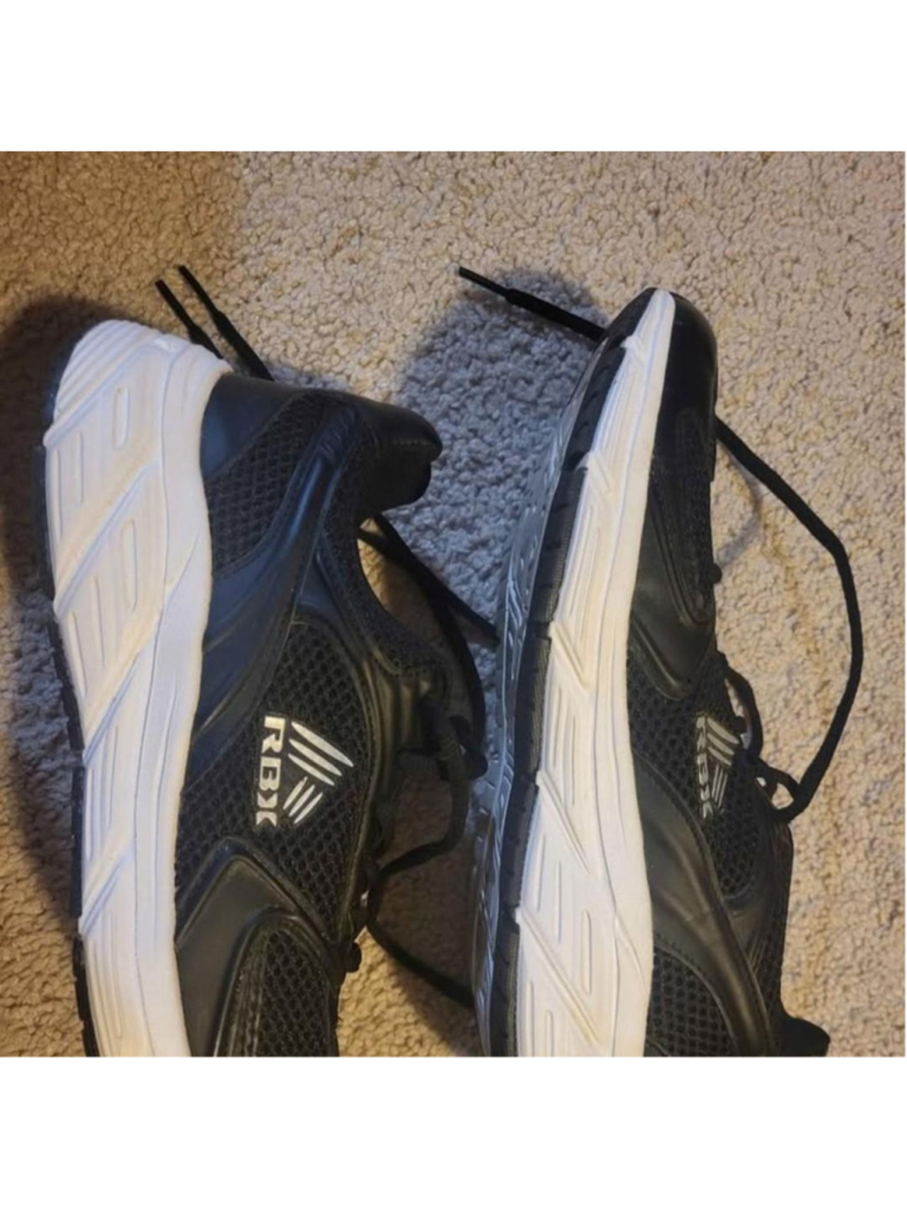 Rbx black running shoes, men Size US 9